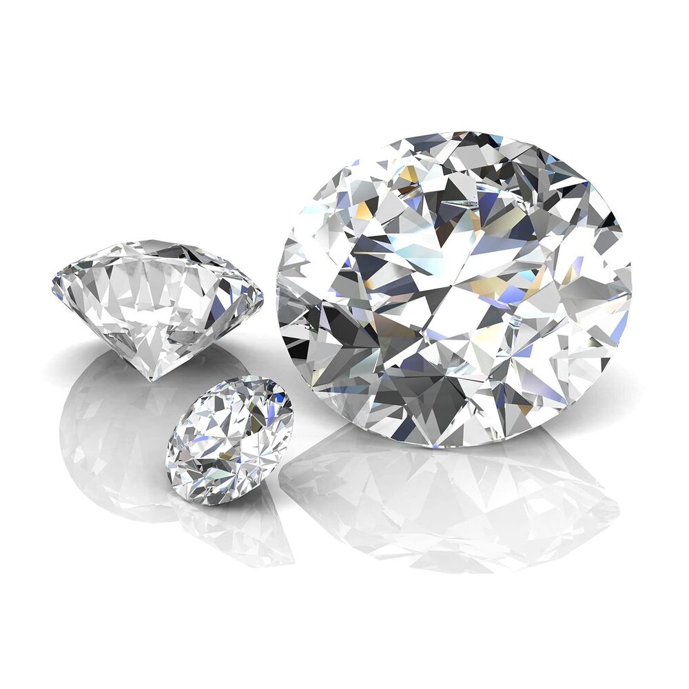 8691 Moissanite Stone 1.5mm 70pcs Round Brilliant Cut D-F Color VVS Clarity